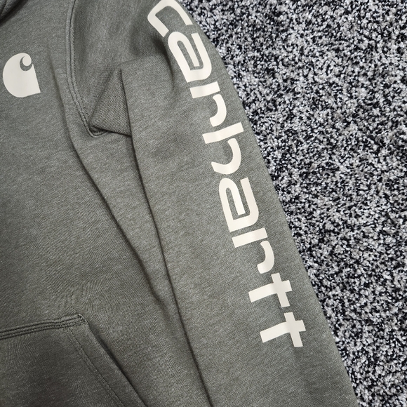 Carhartt Relaxed Fit Army Green Sage, With Logo, Women's Size Xs, Thick Warm - Picture 2 of 10